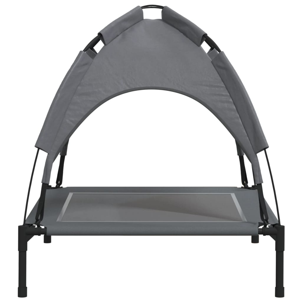 Dog Bed With Canopy Anthracite Oxford Fabric And Steel