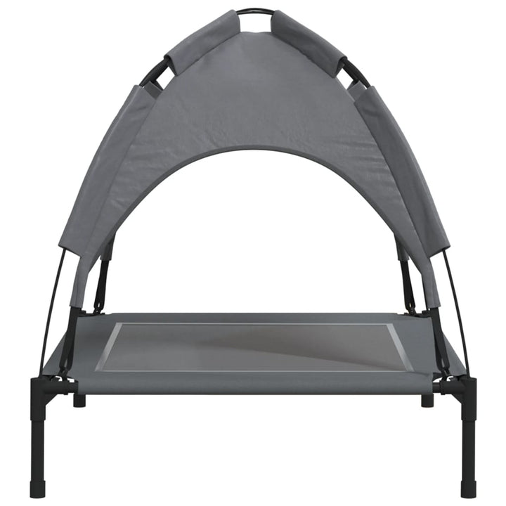 Dog Bed With Canopy Anthracite Oxford Fabric And Steel