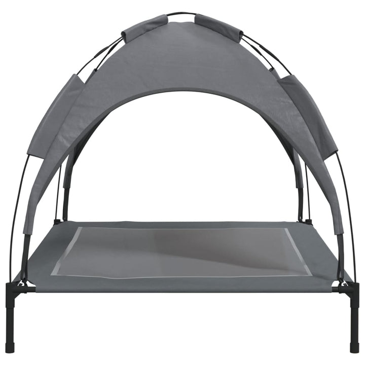 Dog Bed With Canopy Anthracite Oxford Fabric And Steel