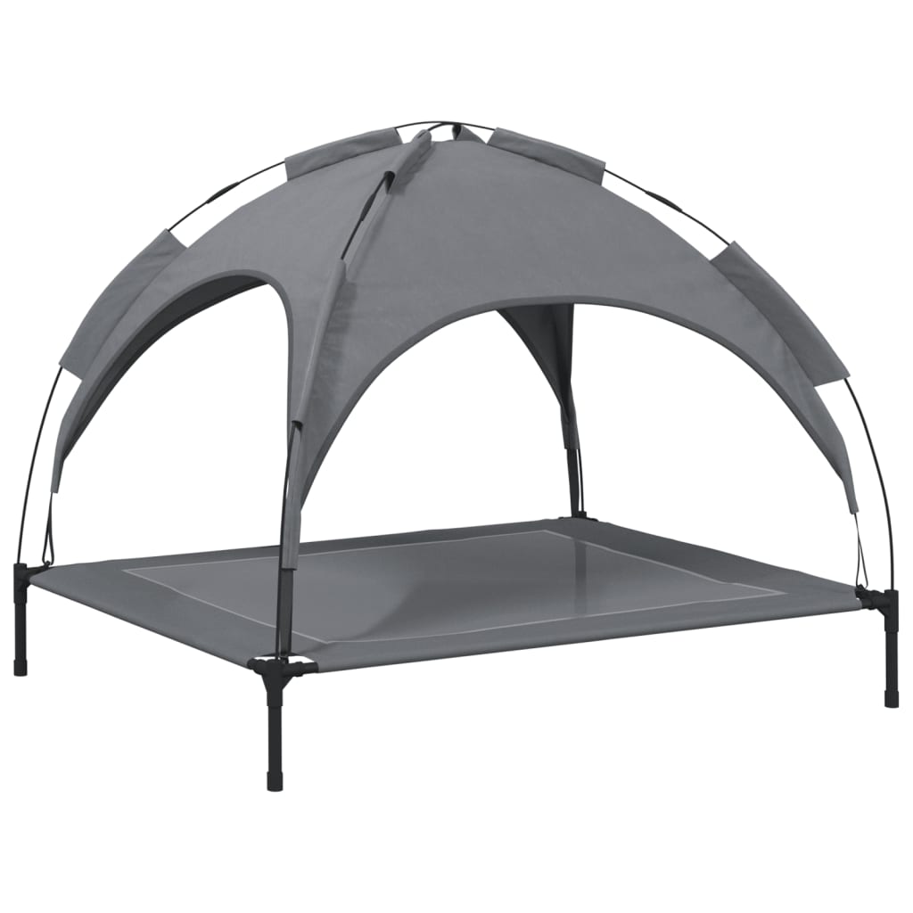 Dog Bed With Canopy Anthracite Oxford Fabric And Steel