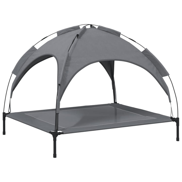Dog Bed With Canopy Anthracite Oxford Fabric And Steel