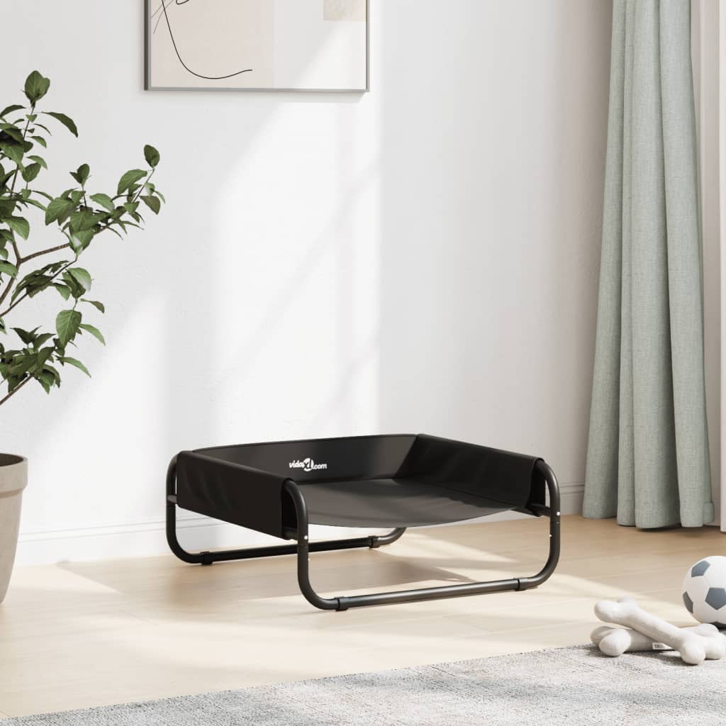 Elevated Dog Bed Anthracite Oxford Fabric And Steel