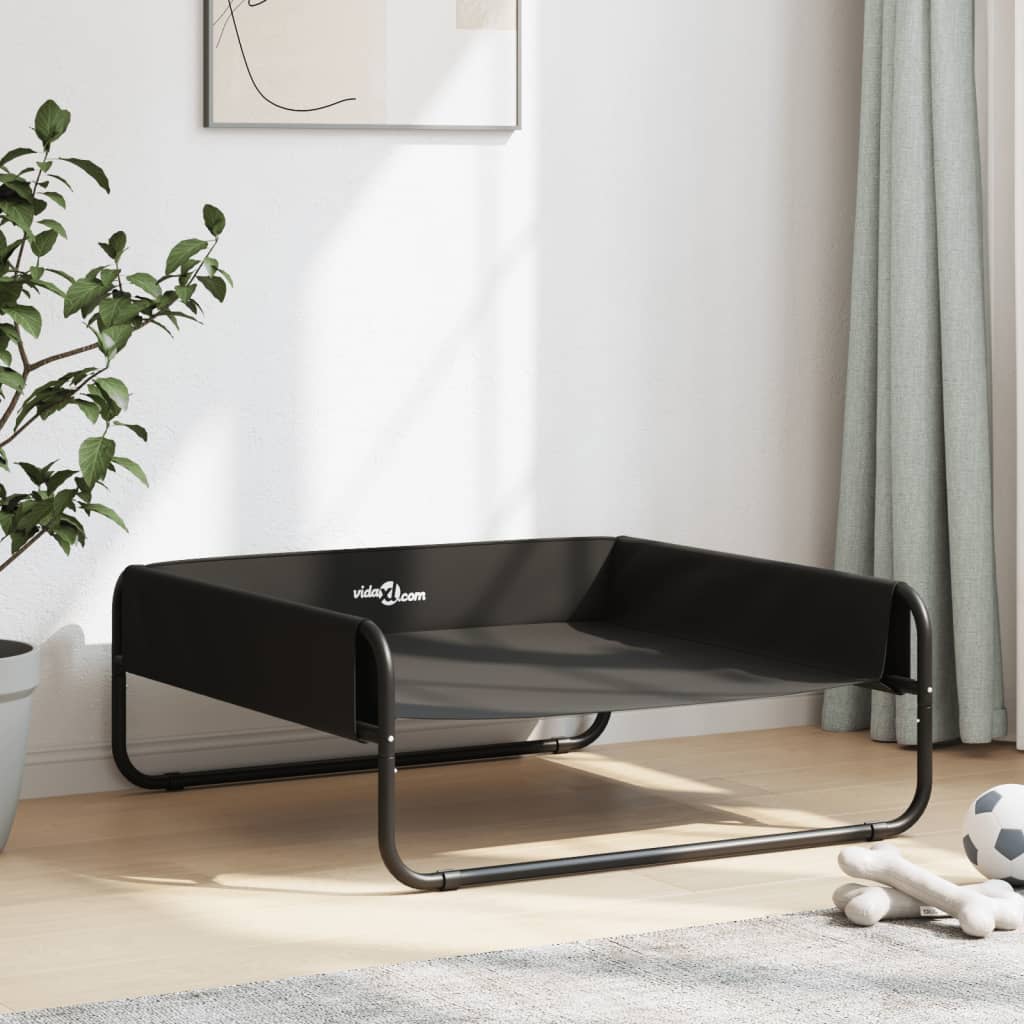Elevated Dog Bed Anthracite Oxford Fabric And Steel