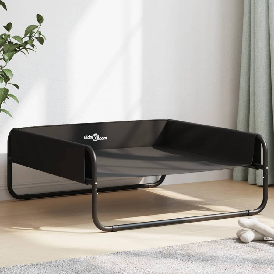 Elevated Dog Bed Anthracite Oxford Fabric And Steel