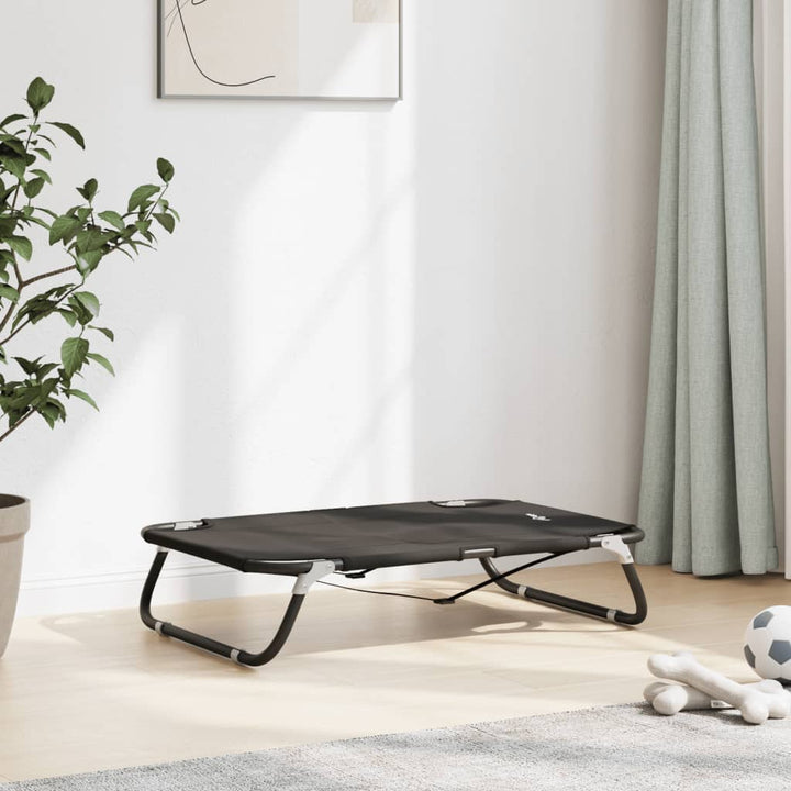 Dog Bed Foldable Anthracite Oxford Fabric And Steel