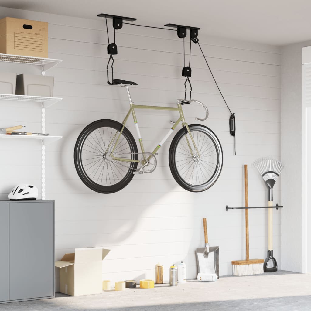 Bike Hoists With Ceiling Mount 2 Pcs 20 Kg