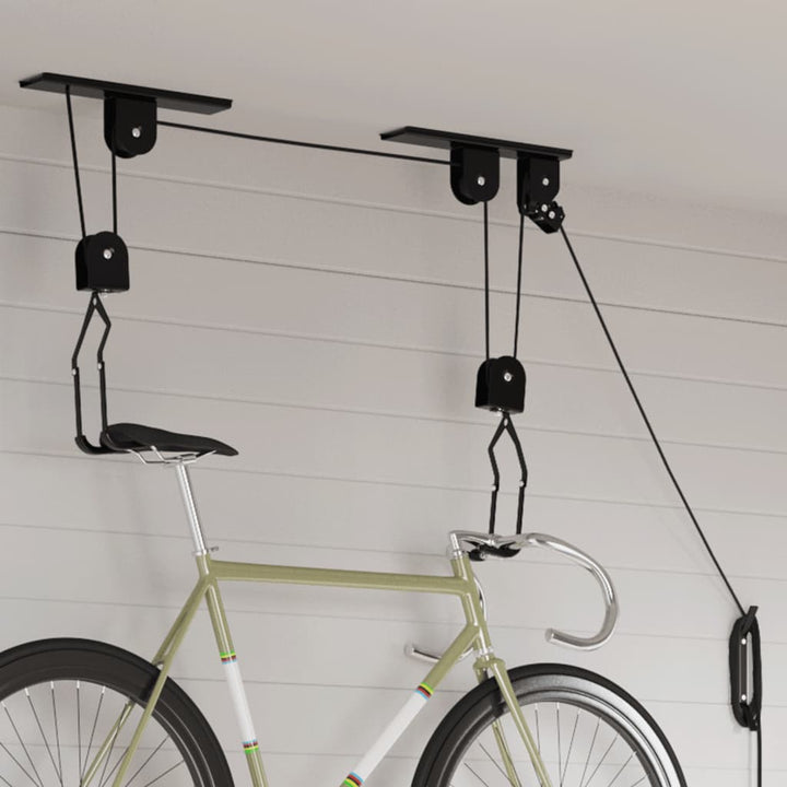 Bike Hoists With Ceiling Mount 2 Pcs 20 Kg