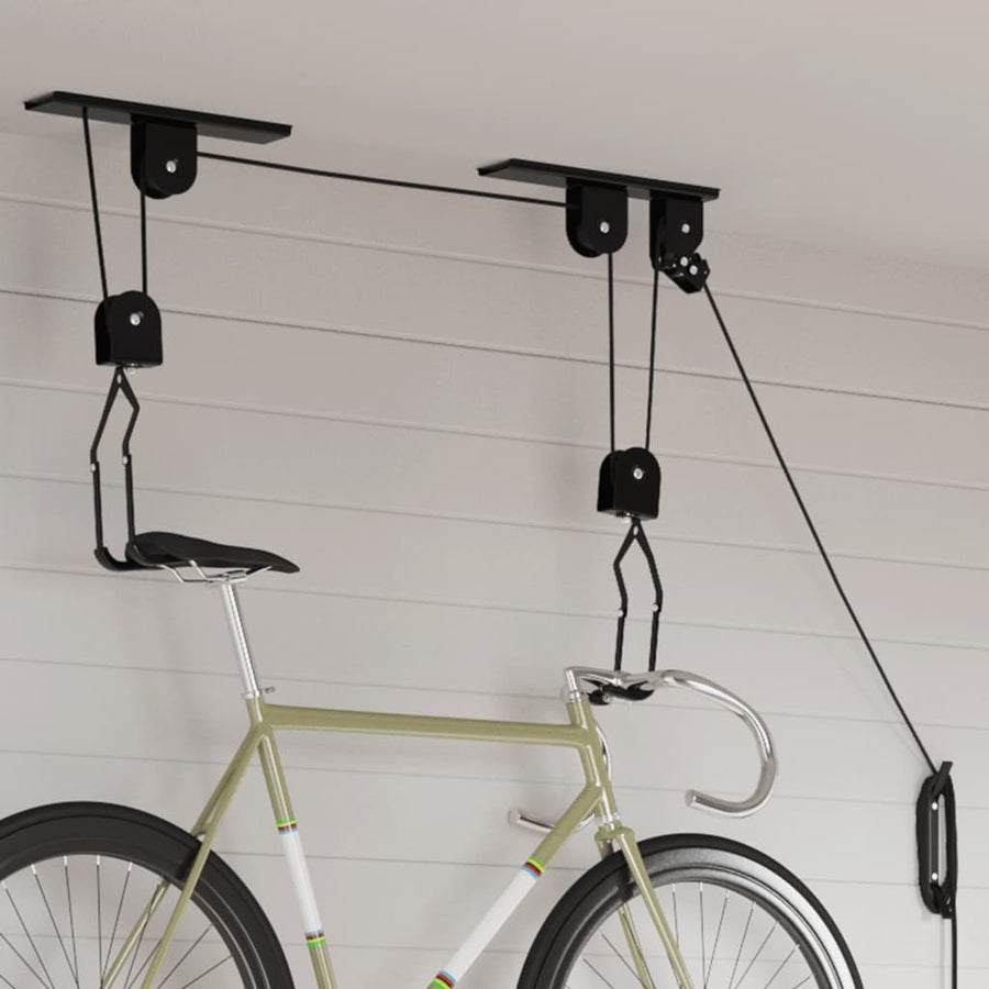 Bike Hoists With Ceiling Mount 2 Pcs 20 Kg