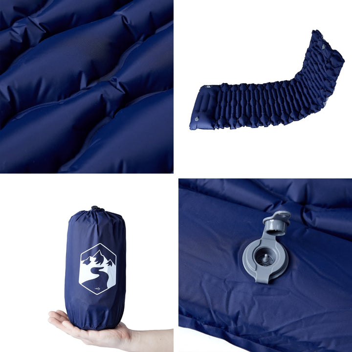 Self Inflating Camping Mattress With Pillow 1-Person