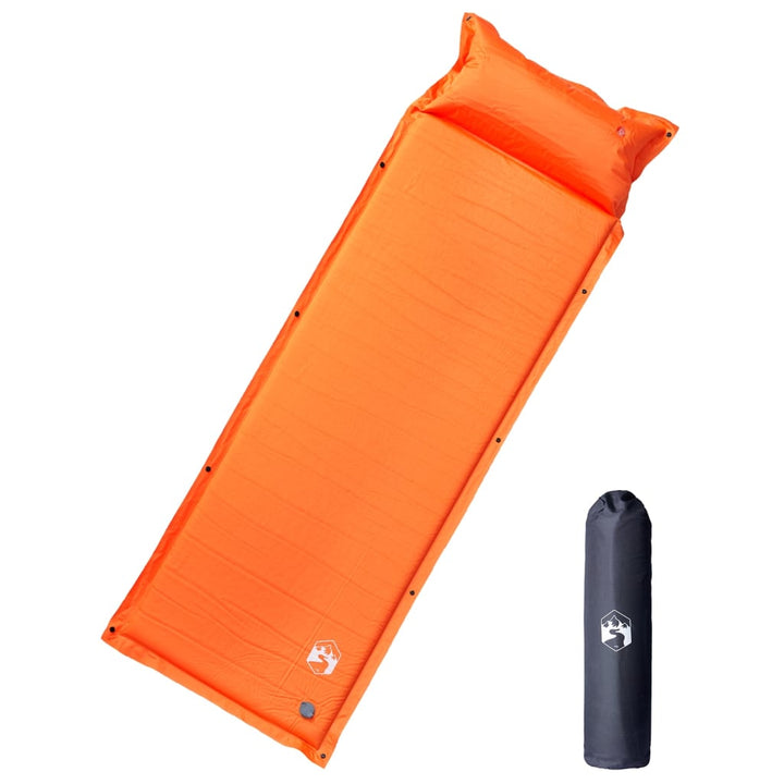 Self Inflating Camping Mattress With Pillow 1-Person