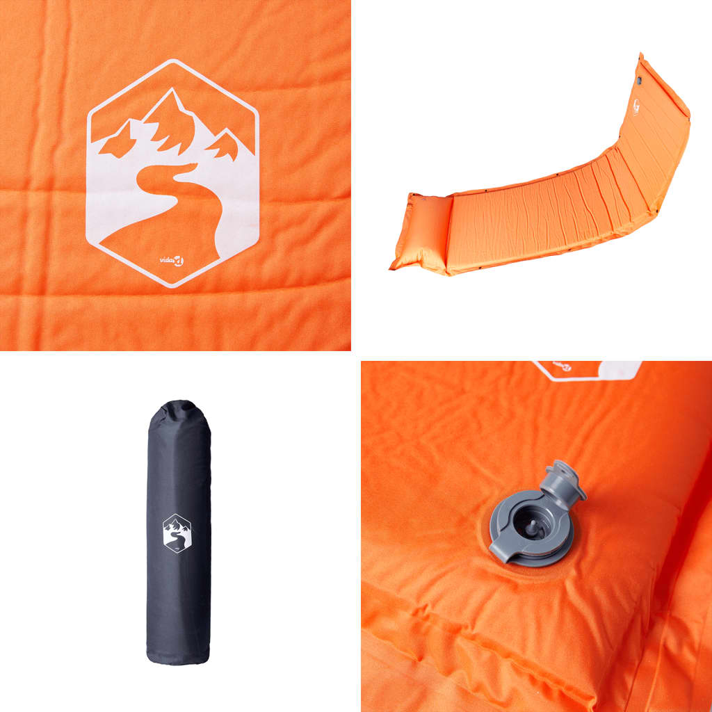 Self Inflating Camping Mattress With Pillow 1-Person