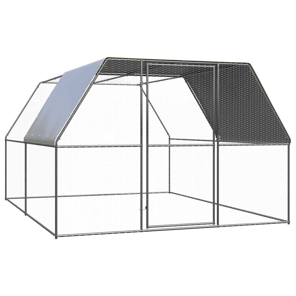 Outdoor Chicken Cage Galvanised Steel