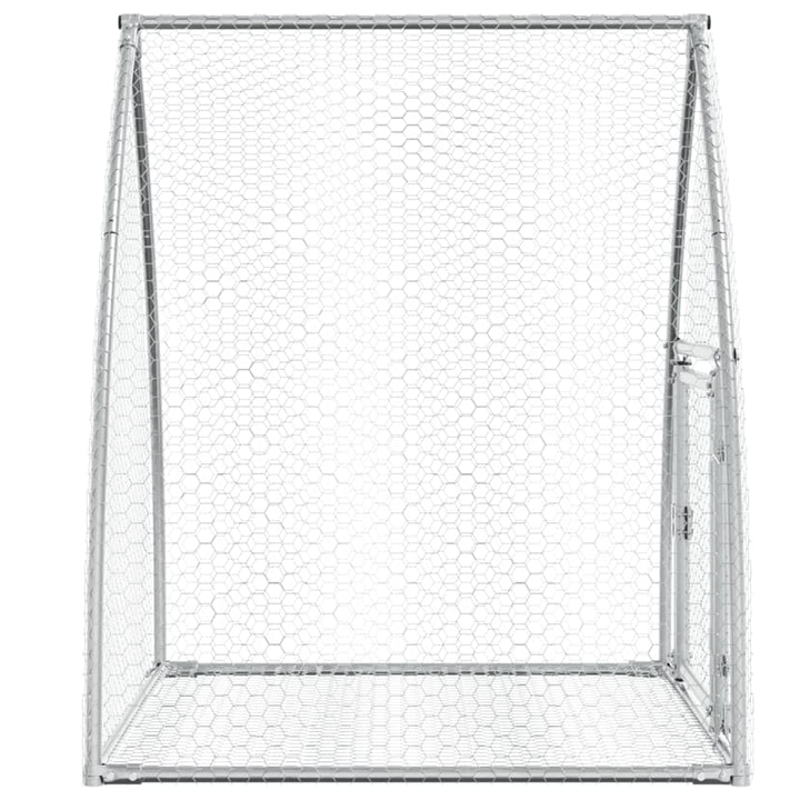 Rabbit Hutch Silver 100X105X120 Cm Galvanised Steel