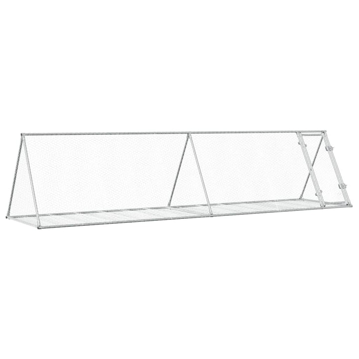 Rabbit Hutch Silver Galvanised Steel