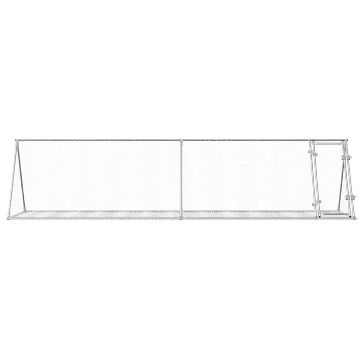 Rabbit Hutch Silver Galvanised Steel