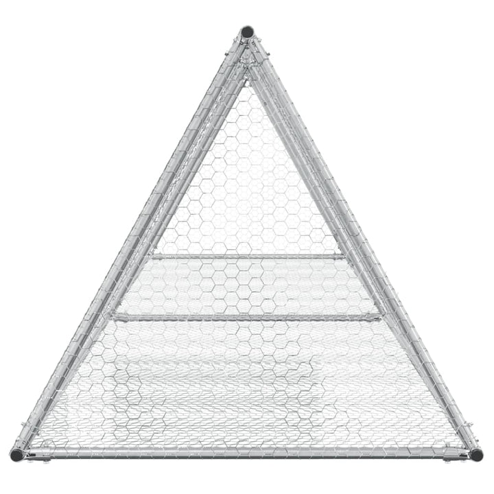 Rabbit Hutch Silver Galvanised Steel