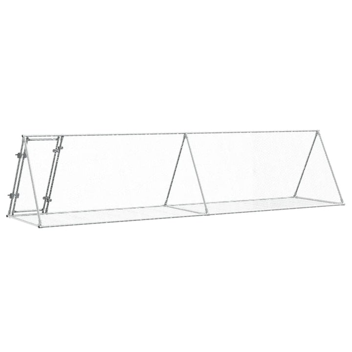 Rabbit Hutch Silver Galvanised Steel