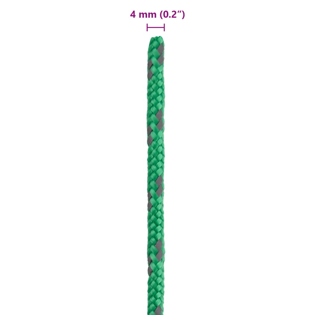 Tent Guy Ropes With Spanners Reflective 8 Pcs 4 M 4 Mm