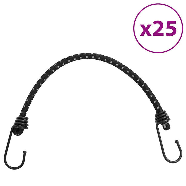 Bungee Cords With Reflective Strips And Hooks 10 Pcs