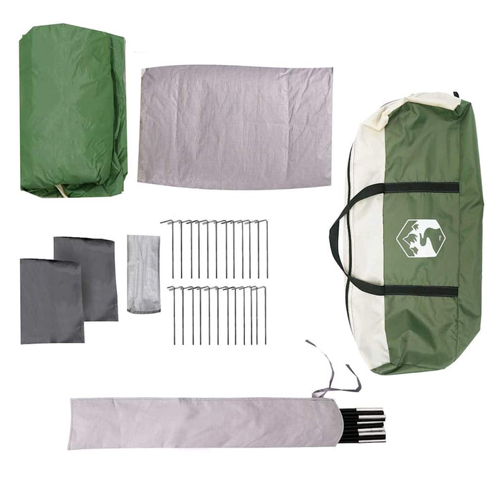 Family Tent With Porch Dome 9-Person Waterproof