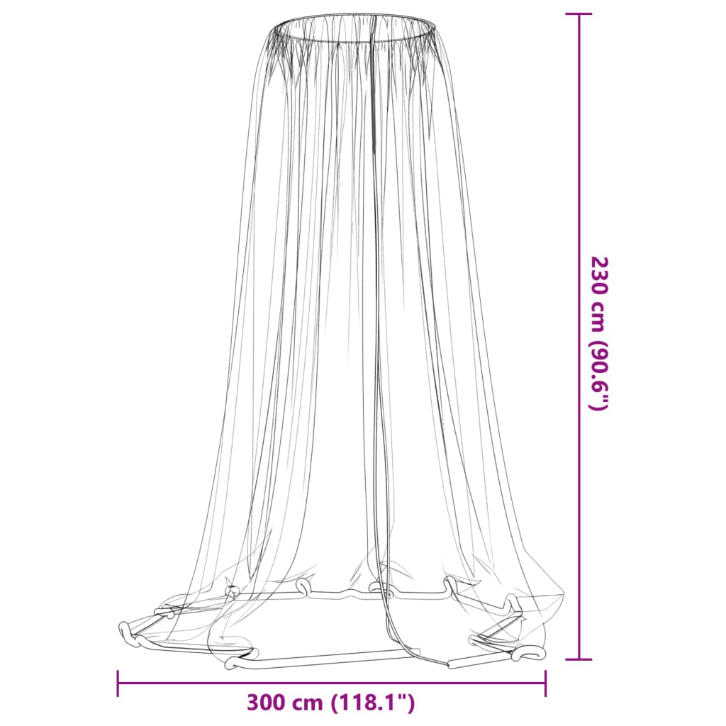 Mosquito Net For Umbrella 220 Mesh Φ