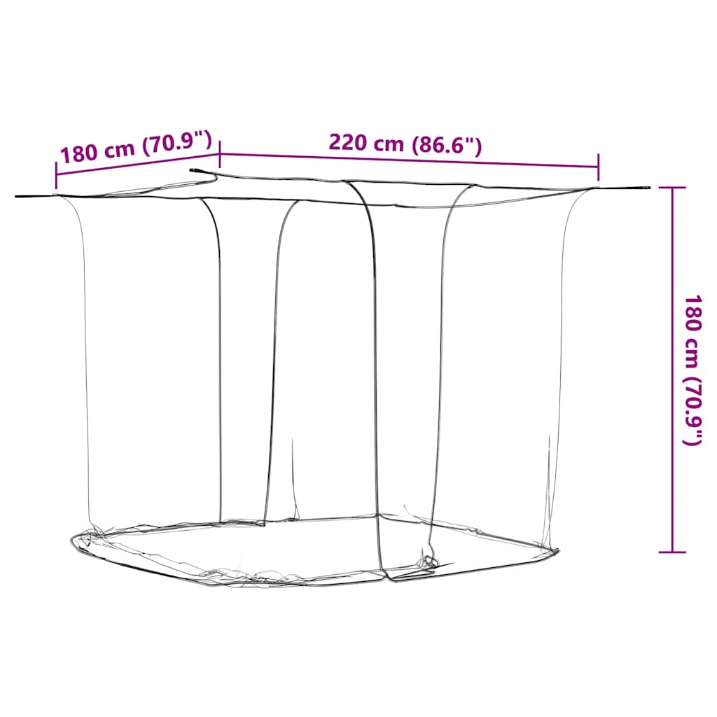 Hanging Mosquito Net 156 Mesh White