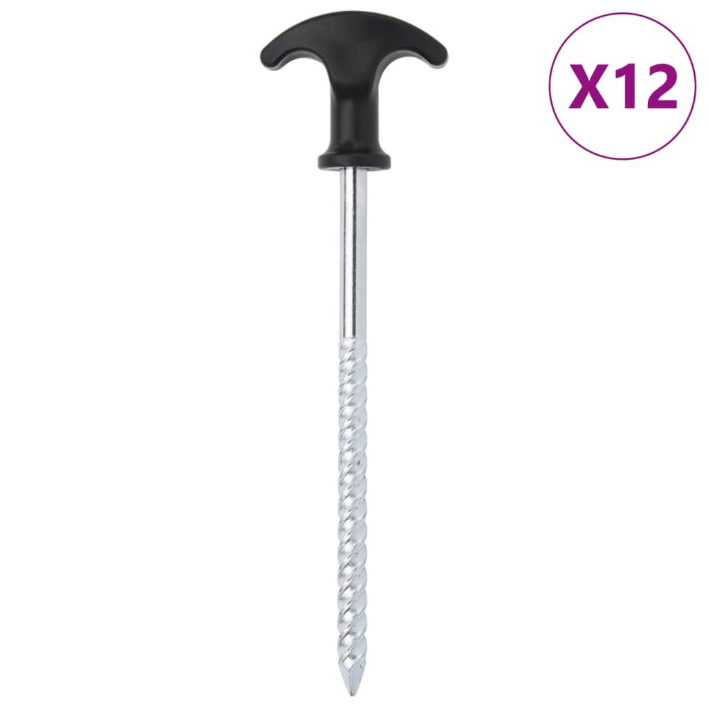Tent Pegs 24 Pcs Ø7 Mm Galvanised Steel