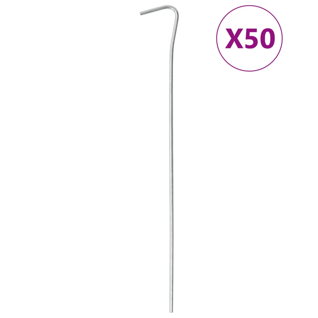 Tent Pegs 50 Pcs 23 Cm Ø Galvanised Steel