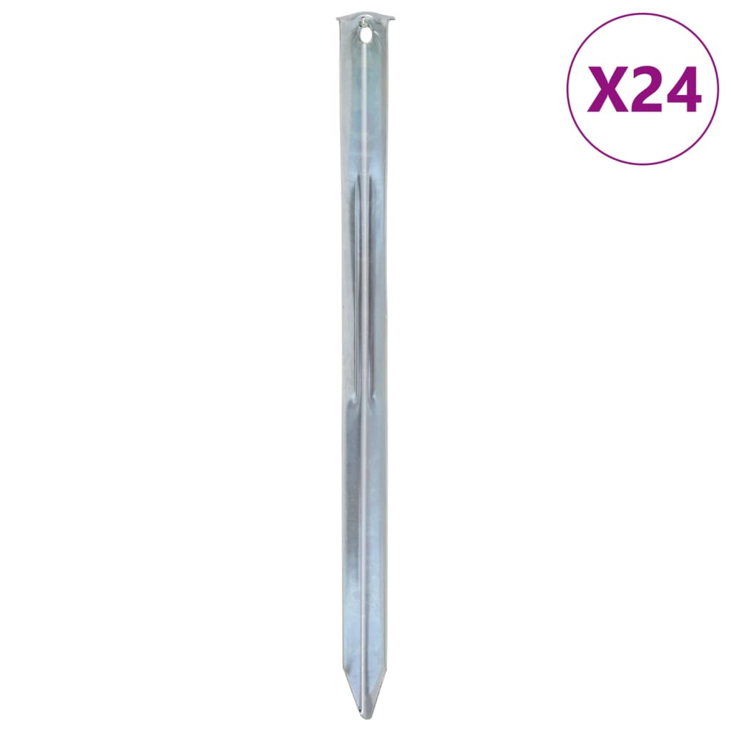 Tent Pegs 24 Pcs Ø20 Mm Galvanised Steel