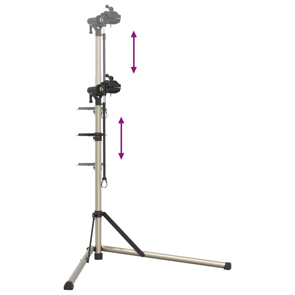 Bike Repair Stand Foldable Adjustable 102-160 Cm Aluminium