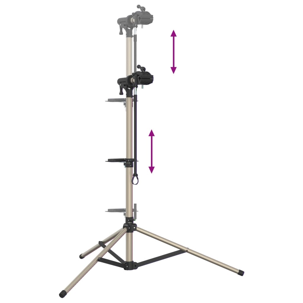 Bike Repair Stand Foldable Adjustable 120-165 Cm Aluminium