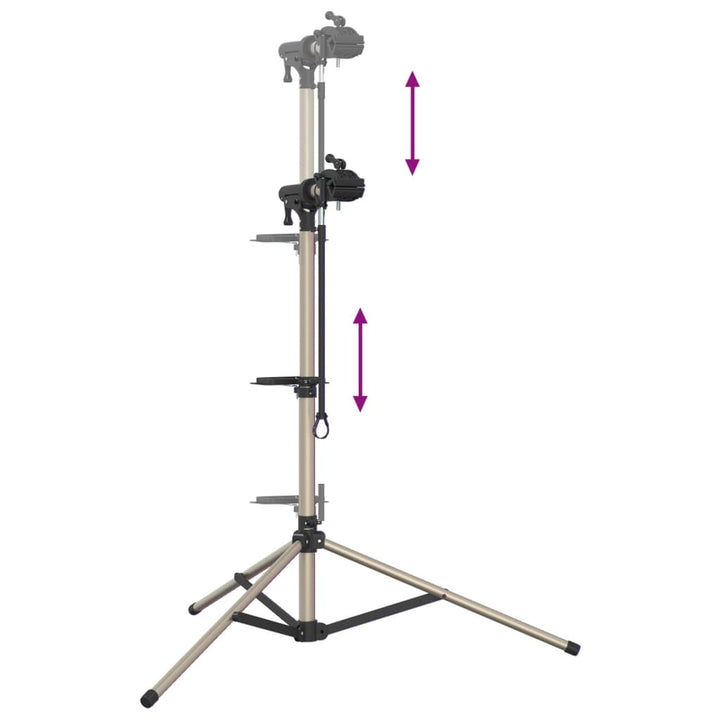Bike Repair Stand Foldable Adjustable 120-165 Cm Aluminium