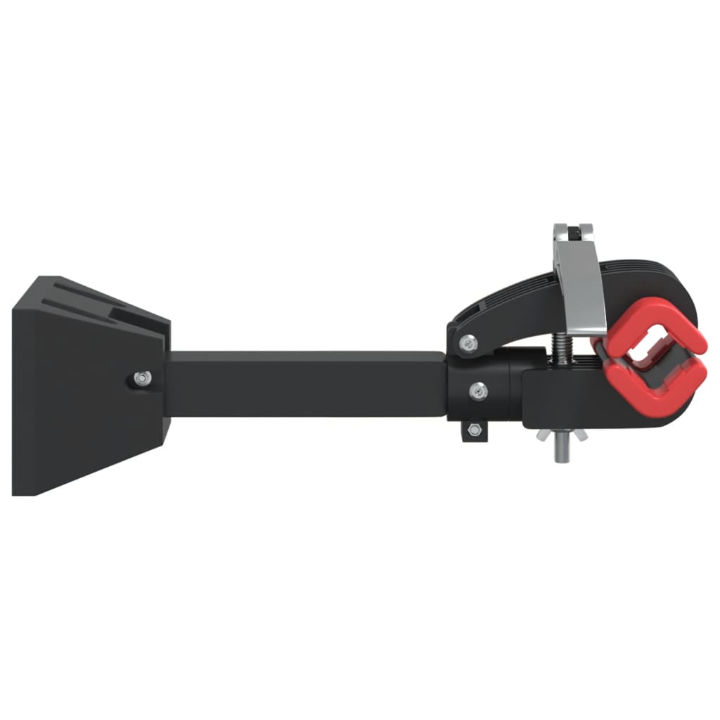 Bike Repair Stand Wall Mounted Foldable Red And Black Steel