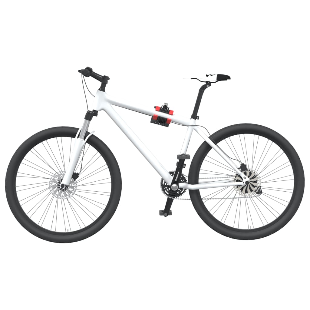 Bike Repair Stand Wall Mounted Foldable Red And Black Steel