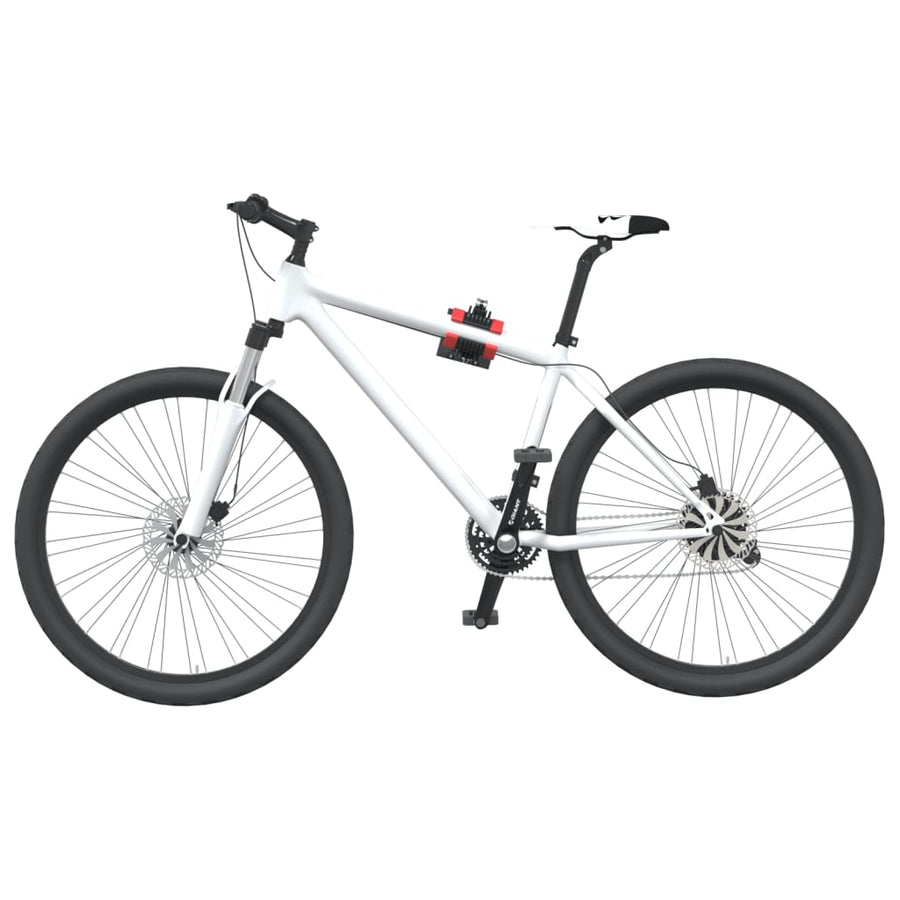 Bike Repair Stand Wall Mounted Foldable Red And Black Steel