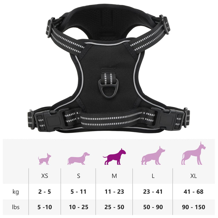 Dog Harness With Reflective Stripes Adjustable