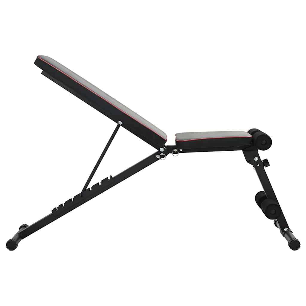 Weight Bench Manual Black 131 X 41 X 110 Cm Steel
