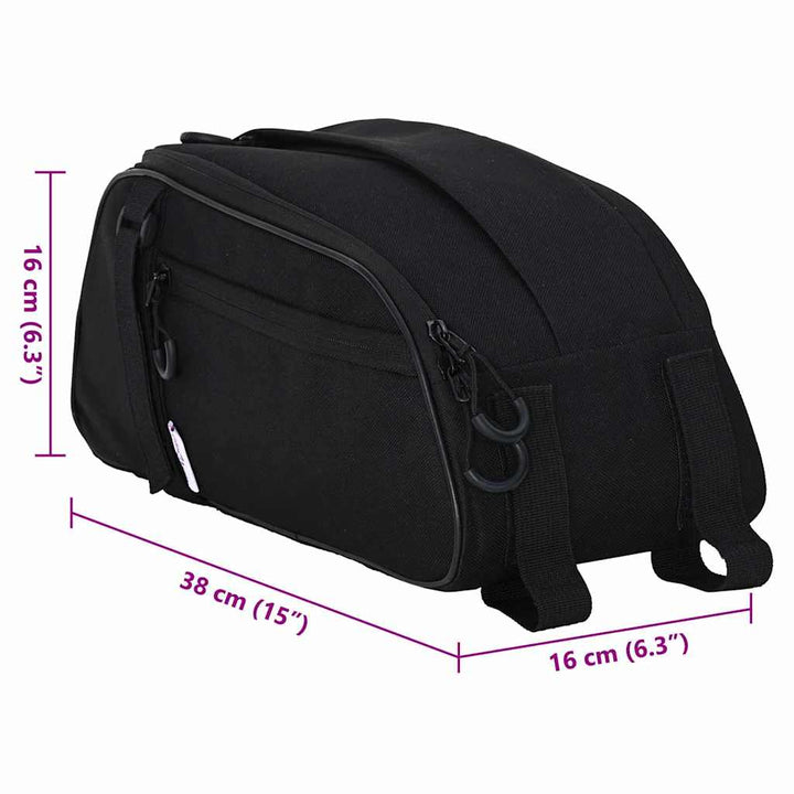 Bicycle Bag Black 38 X 16 X 16 Cm Polyester