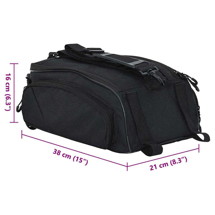 Bicycle Bag Black 38 X 21 X 16 Cm Polyester