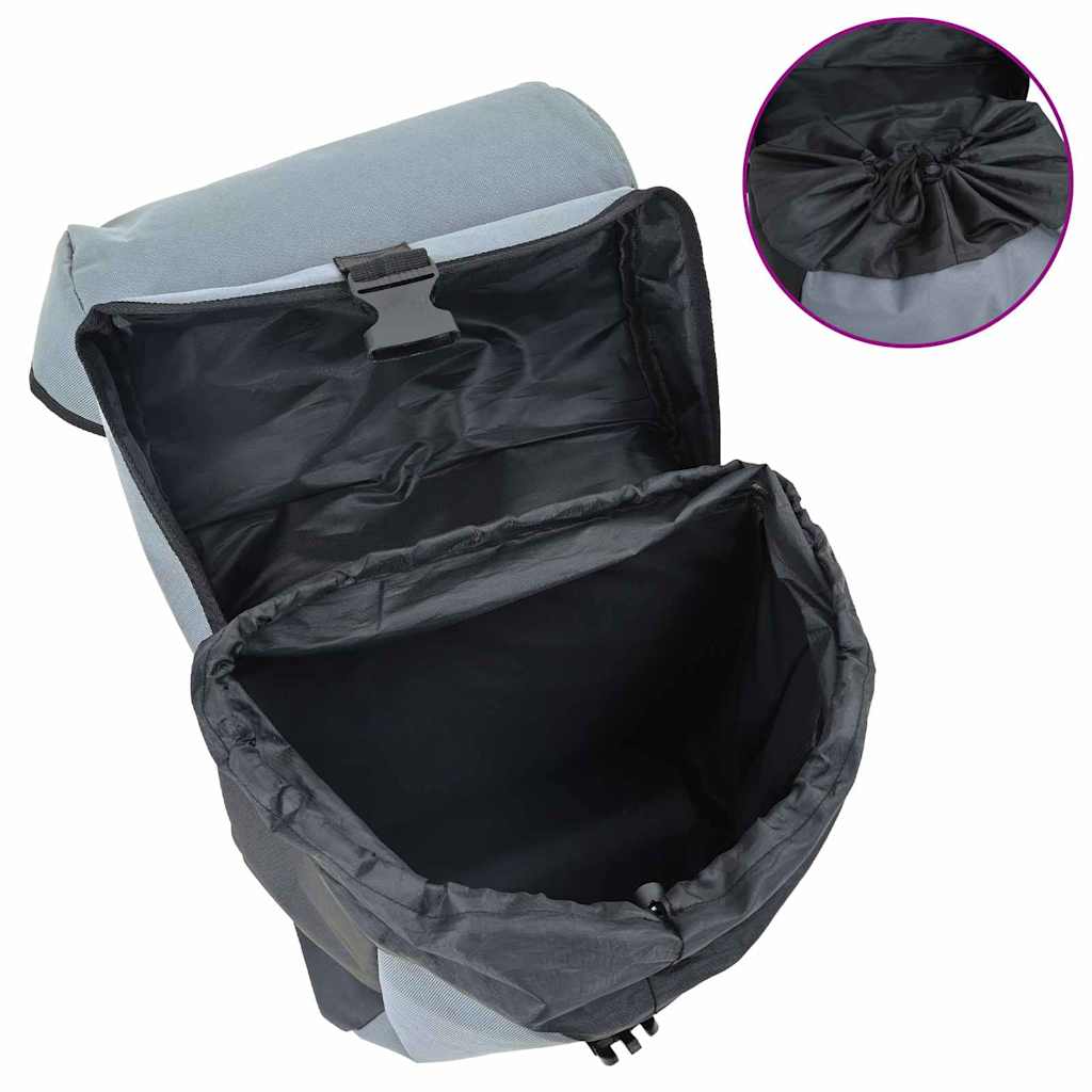 Bicycle Bag Black And Grey 15.5 X 31.5 X 40 Cm Polyester