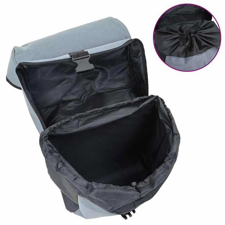 Bicycle Bag Black And Grey 15.5 X 31.5 X 40 Cm Polyester