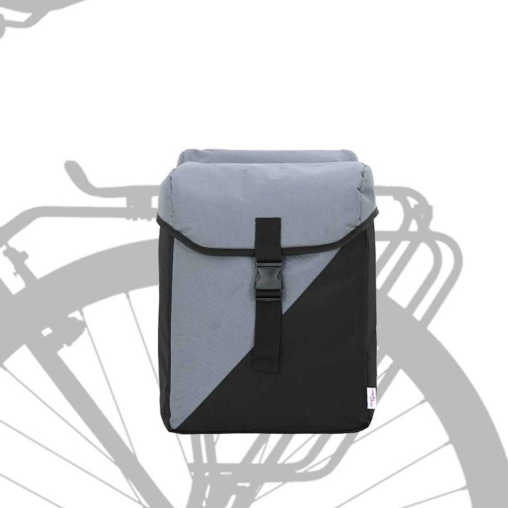 Bicycle Bag Black And Grey 15.5 X 31.5 X 40 Cm Polyester