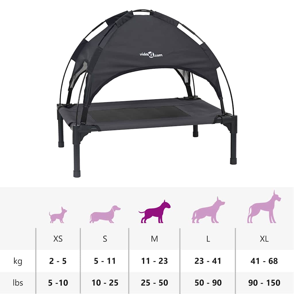 Dog Bed M Steel