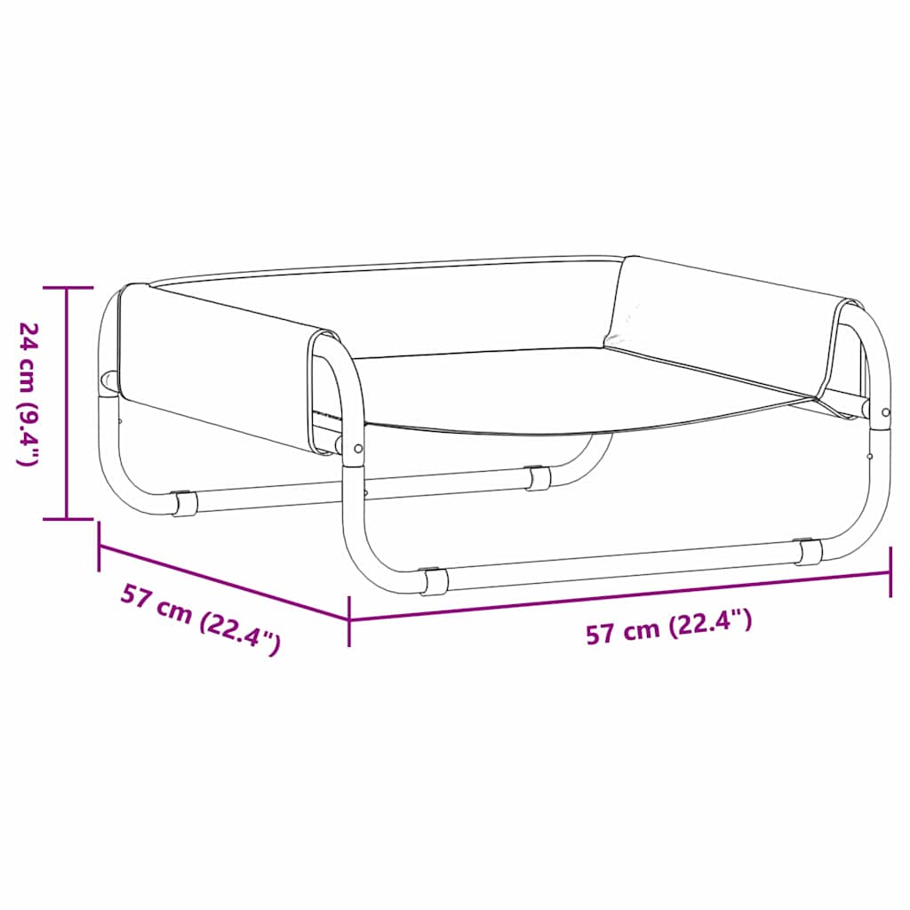 Dog Bed S Oxford Fabric And Steel
