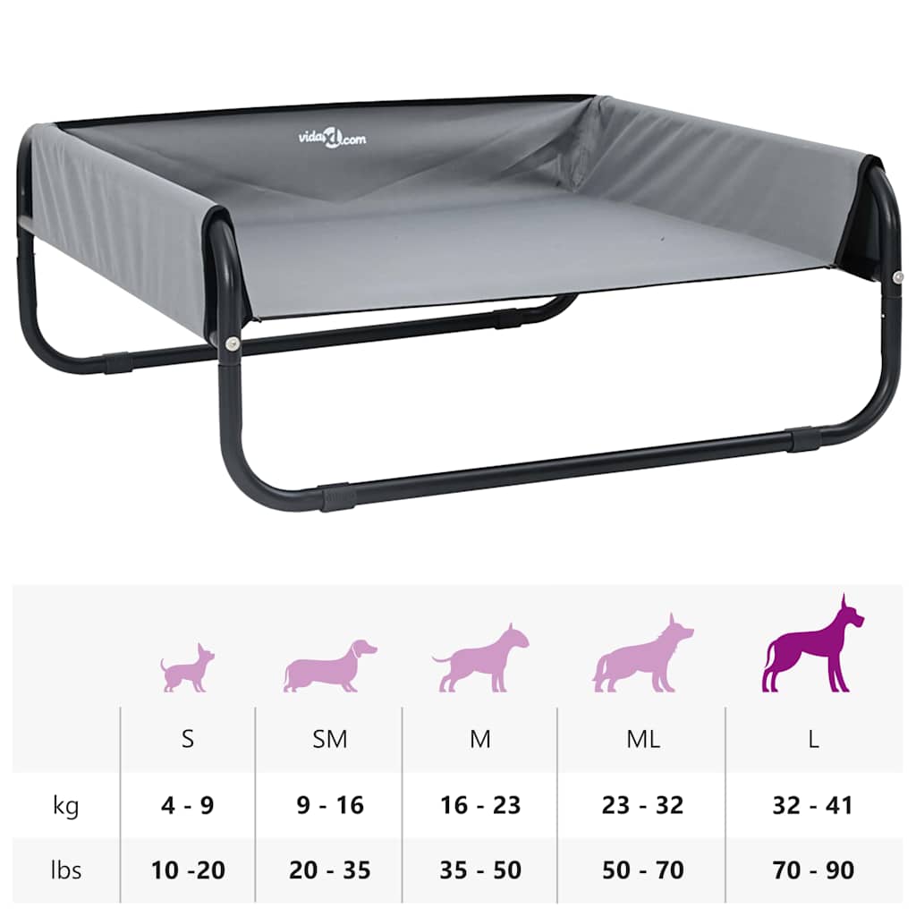 Dog Bed L Oxford Fabric And Steel