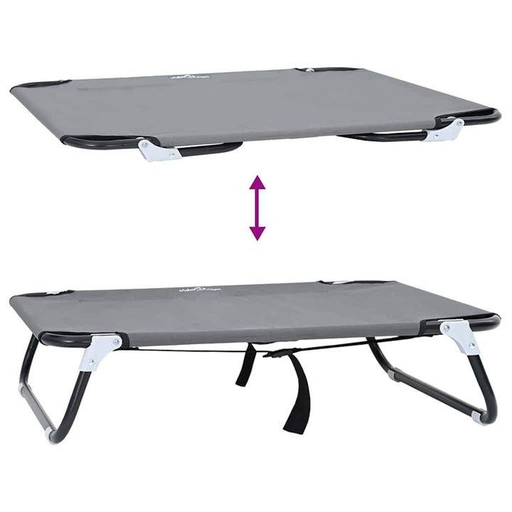 Dog Bed M Oxford Fabric And Steel