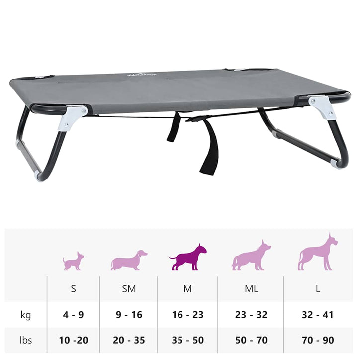 Dog Bed M Oxford Fabric And Steel