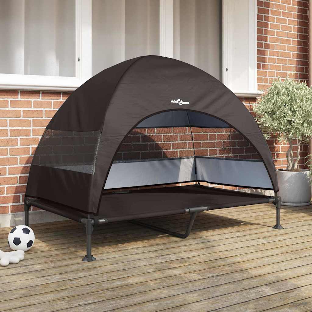 Raised Dog Bed Folding 127 X 81 X 108 Cm Fabric And Steel