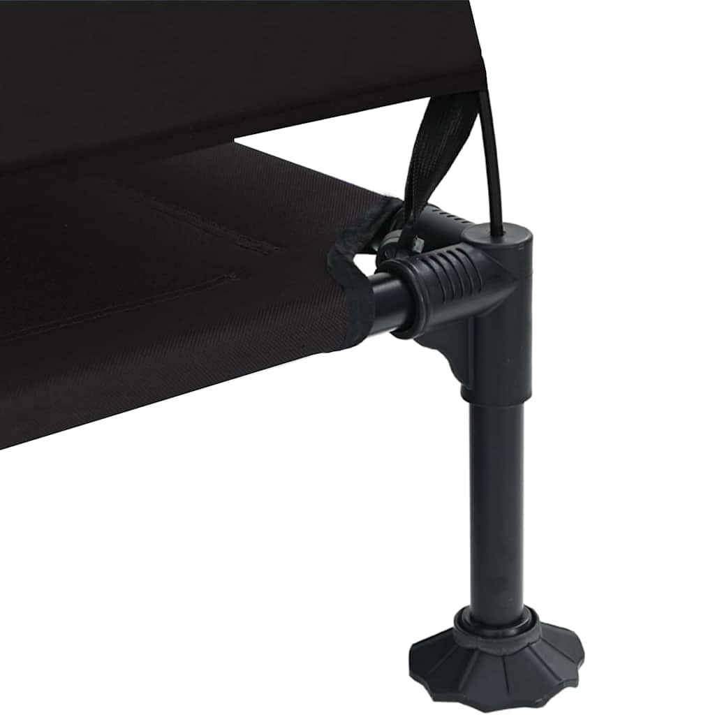 Raised Dog Bed Folding 127 X 81 X 108 Cm Fabric And Steel