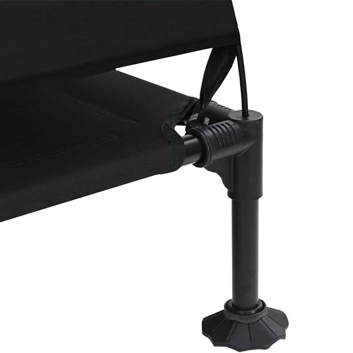 Raised Dog Bed Folding 127 X 81 X 108 Cm Fabric And Steel